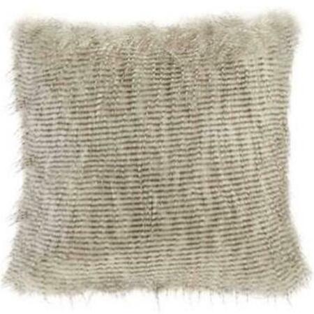 MADISON PARK 20 x 20 in. Faux Fur Square Pillow, Natural MP30-4829